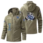 Tennessee Titans Windbreaker Jacket Hooded, Warm Lining Waterproof Custom Name