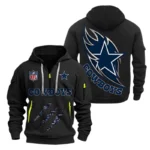 Dallas Cowboys Half-Zip Hoodie Multi-Pocket Custom Text