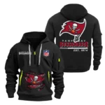 Tampa Bay Buccaneers Half Zip Hoodie Sports Hooded Multi-Pocket, Custom Text