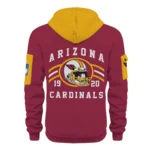 Arizona Cardinals Half Zip Hoodie All Over Prints Custom Name