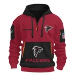 Atlanta Falcons Half Zip Hoodie All Over Prints Custom Name