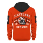 Cleveland Browns Half Zip Hoodie All Over Prints Custom Name