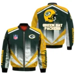 Green Bay Packers Bomber Jacket All Over Prints Custom Name