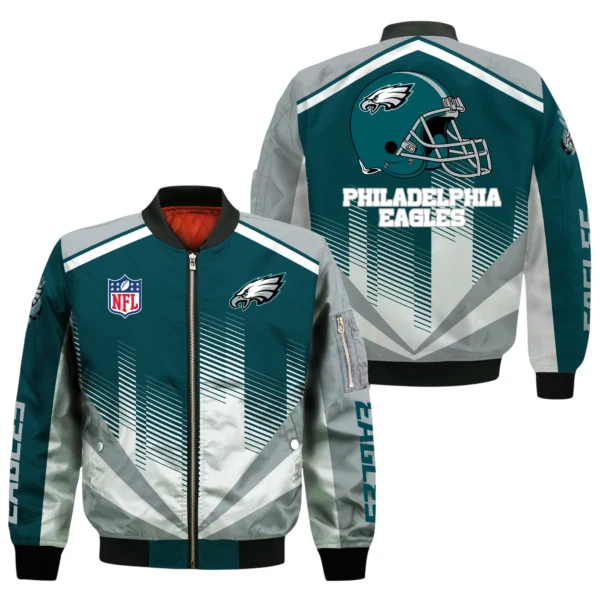 Philadelphia Eagles Bomber Jacket All Over Prints Custom Name