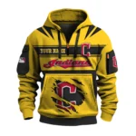 Cleveland Indians 3D Half Zip Hoodie Custom Your Name