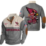 Arizona Cardinals Knitted Ribbed Corduroy Sweatshirt Pullover Sweater Custom Name