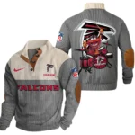 Atlanta Falcons Knitted Ribbed Corduroy Sweatshirt Pullover Sweater Custom Text