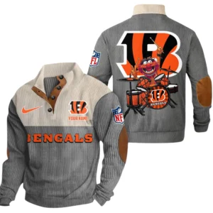 Cincinnati Bengals Knitted Ribbed Corduroy Sweatshirt Pullover Sweater Custom Name