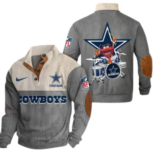 Dallas Cowboys Knitted Ribbed Corduroy Sweatshirt Pullover Sweater Custom Name