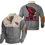 Arizona Cardinals Knitted Ribbed Corduroy Sweatshirt Pullover Sweater Custom Text