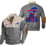 Buffalo Bills Knitted Ribbed Corduroy Sweatshirt Pullover Sweater Custom Text