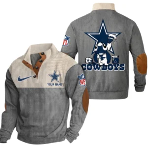 Dallas Cowboys Knitted Ribbed Corduroy Sweatshirt Pullover Sweater Custom Text