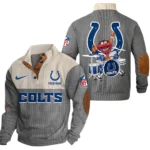 Indianapolis Colts Knitted Ribbed Corduroy Sweatshirt Pullover Sweater Custom Name