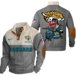Jacksonville Jaguars Knitted Ribbed Corduroy Sweatshirt Pullover Sweater Custom Text