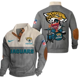 Jacksonville Jaguars Knitted Ribbed Corduroy Sweatshirt Pullover Sweater Custom Text
