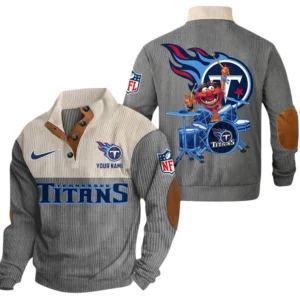 Tennessee Titans Knitted Ribbed Corduroy Sweatshirt Pullover Sweater Custom Name