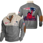 New England Patriots Knitted Ribbed Corduroy Sweatshirt Pullover Sweater Custom Text