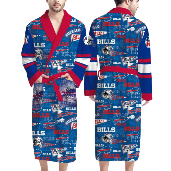 Buffalo Bills Unisex 3D Bathrobe