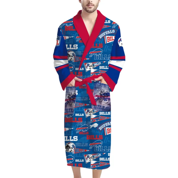 Buffalo Bills Unisex 3D Bathrobe
