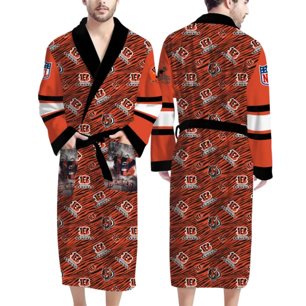 Cincinnati Bengals Unisex 3D Bathrobe