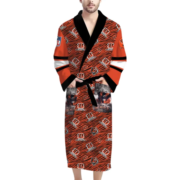 Cincinnati Bengals Unisex 3D Bathrobe