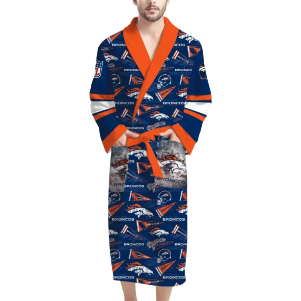 Denver Broncos Unisex 3D Bathrobe