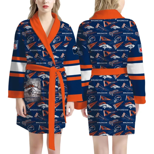 Denver Broncos Unisex 3D Bathrobe
