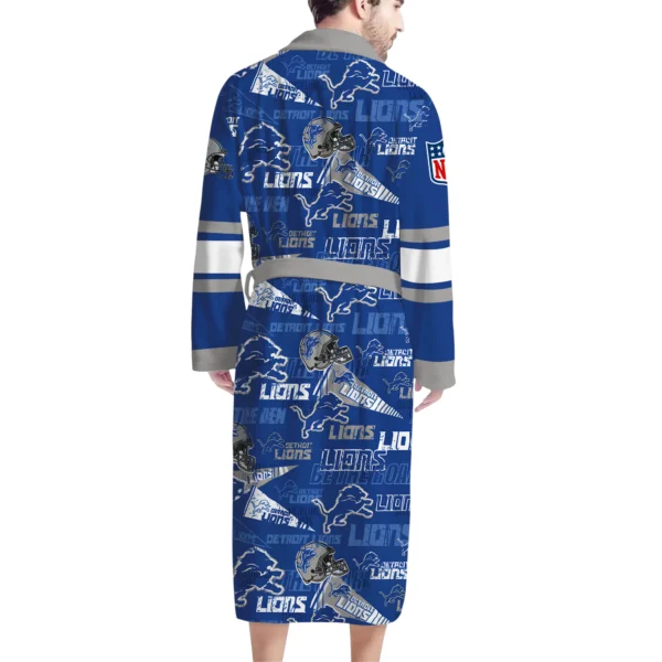 Detroit Lions Unisex 3D Bathrobe