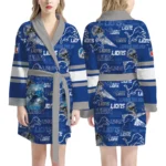 Detroit Lions Unisex 3D Bathrobe
