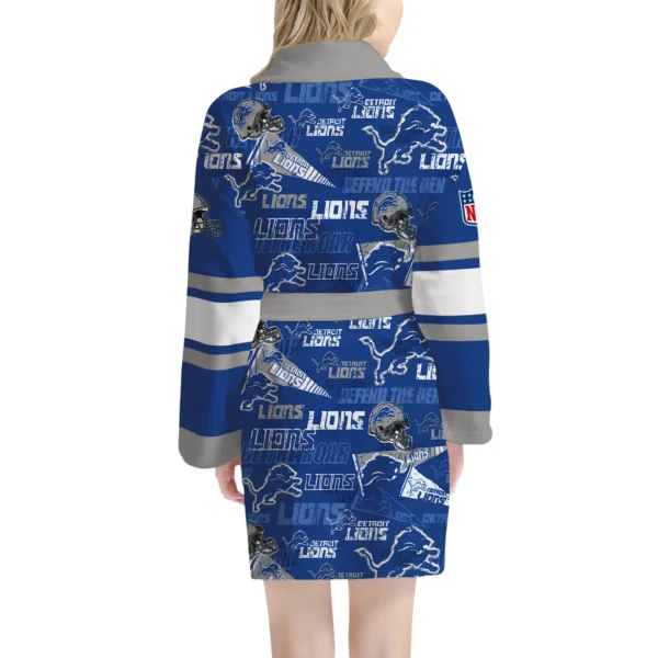 Detroit Lions Unisex 3D Bathrobe