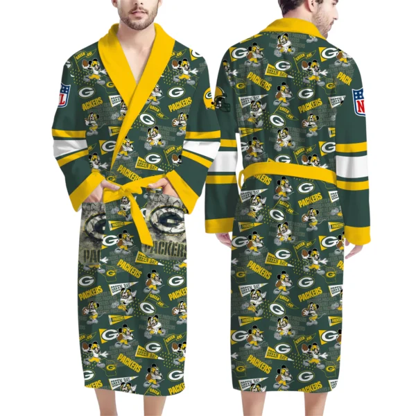 Green Bay Packers Unisex 3D Bathrobe
