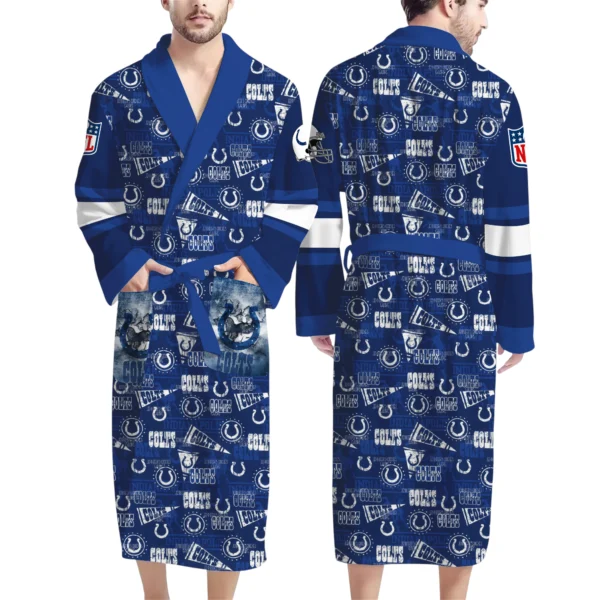 Indianapolis Colts Unisex 3D Bathrobe