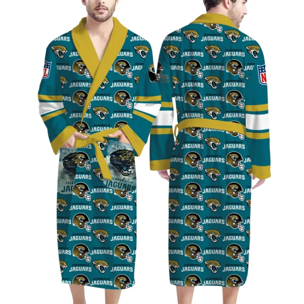 Jacksonville Jaguars Unisex 3D Bathrobe