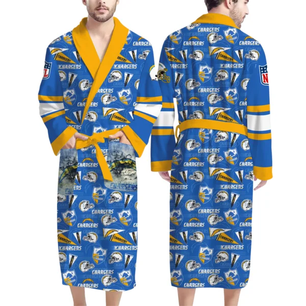 Los Angeles Chargers Unisex 3D Bathrobe