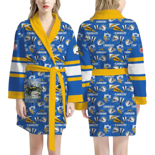 Los Angeles Chargers Unisex 3D Bathrobe