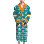 Miami Dolphins Unisex 3D Bathrobe