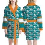 Miami Dolphins Unisex 3D Bathrobe