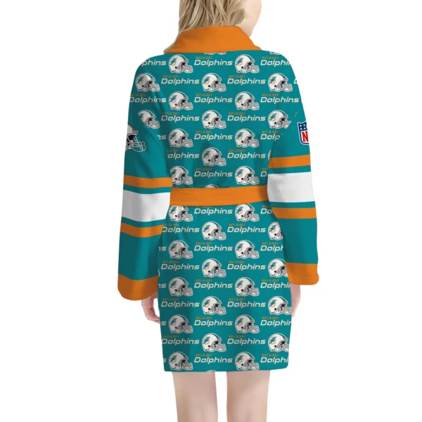 Miami Dolphins Unisex 3D Bathrobe