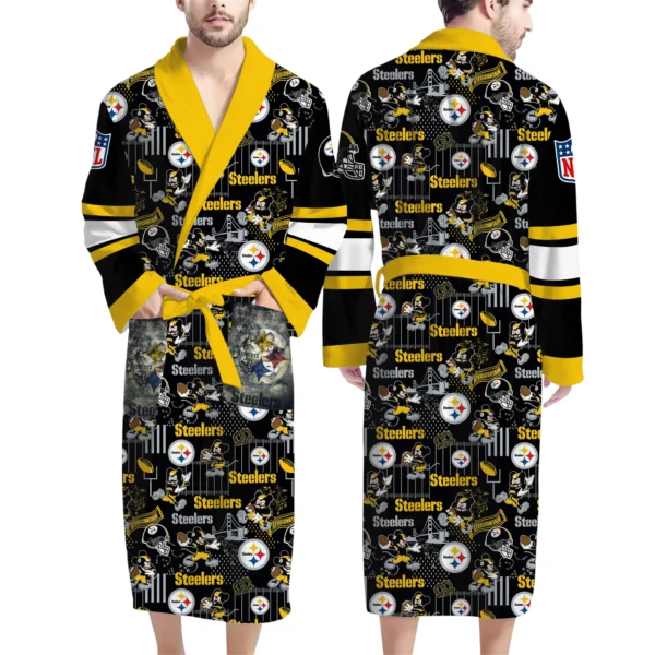 Pittsburgh Steelers Unisex 3D Bathrobe