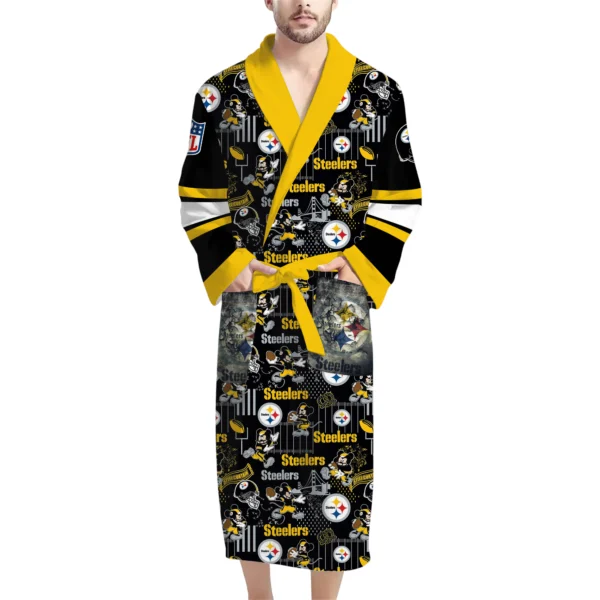 Pittsburgh Steelers Unisex 3D Bathrobe