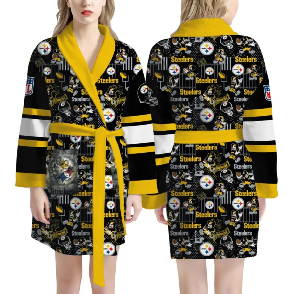 Pittsburgh Steelers Unisex 3D Bathrobe