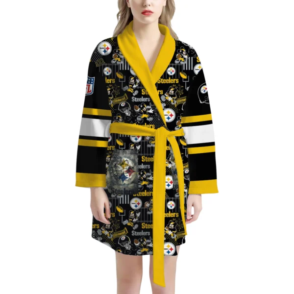 Pittsburgh Steelers Unisex 3D Bathrobe