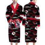 Arizona Cardinals Unisex 3D Bathrobe