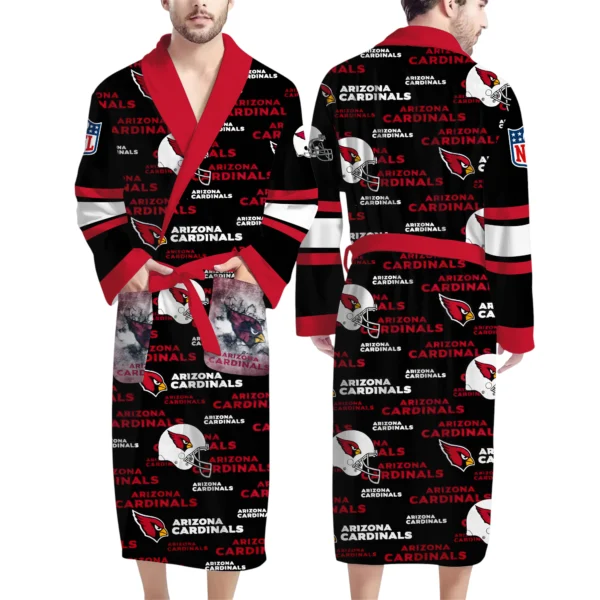Arizona Cardinals Unisex 3D Bathrobe