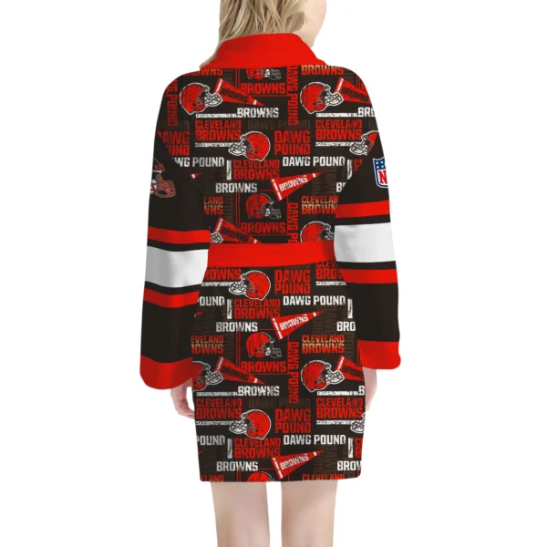 Cleveland Browns Unisex 3D Bathrobe