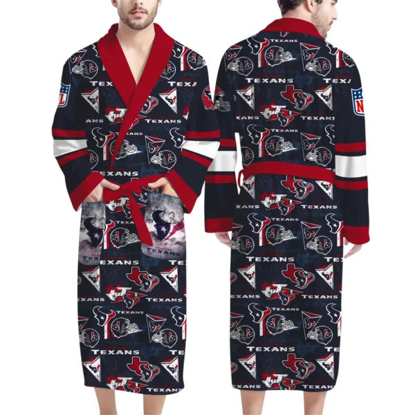 Houston Texans Unisex 3D Bathrobe