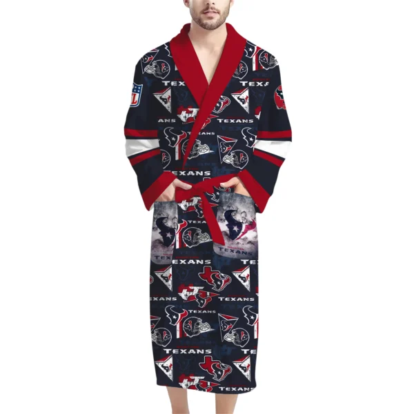 Houston Texans Unisex 3D Bathrobe