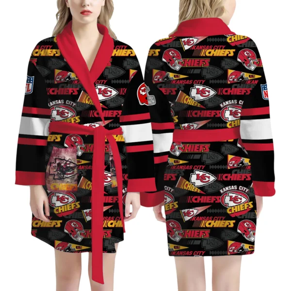 Kansas City Chiefs Unisex 3D Bathrobe