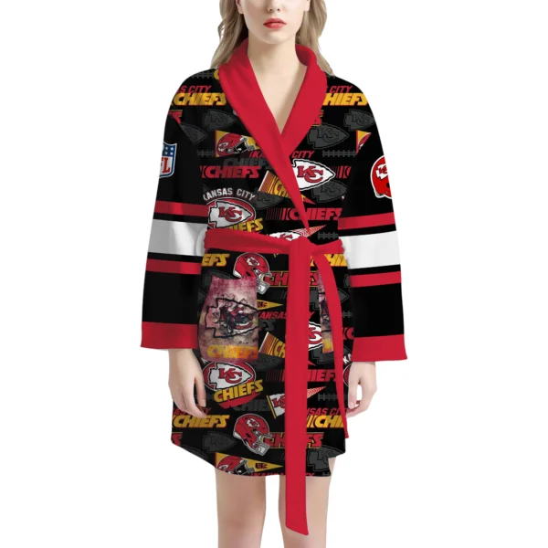 Kansas City Chiefs Unisex 3D Bathrobe