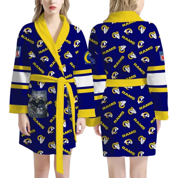 Los Angeles Rams Unisex 3D Bathrobe